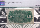 10c Cents Fourth Issue Fractional Currency Fr 1261 Pmg 65 Epq  003 Ecc c  Inc 