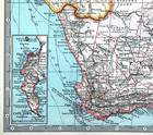 1897 Century Map South Africa Cape Colony Natal Cape Town Johannesburg Swaziland