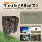 Muddy Steel 7  Tall Quad Pod Hunting Blind Cover  Camouflage  Stand Not Included