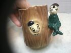 Vintage Lot Of  4  Ceramic Pixie Elf Figurine planter