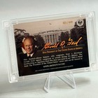 Word From President Potus Memorabilia Card Gerald Ford Signature Auto Relic  649