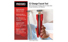 Ridgid Ez Change Plumbing Wrench Faucet Installation And Removal Tool 
