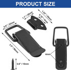 4pcs Spring Loaded Toggle Latch  3 5  Black Metal Toggle Latch Catch Hasps Cl   