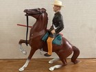 Vintage 1950 s Original Hartland Jim Bowie W semi Rearing Horse Scott Forbes  
