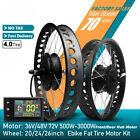 E-bike Fat Tire Conversion Kit 48v 72v 500w-3000w Front Rear Hub Motor Wheel