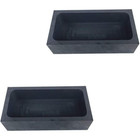 2 Pieces 1 Kg Graphite Ingot Mold Crucible Mould For Melting Casting Refining
