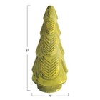 Creative Co-op Tall Matte Embossed Glass Tree  Green And Gold Gold 
