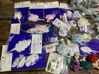Vintage Nos Millinery Westrim Crafts Satin Silk Flowers Iridescent Leaf Spray  