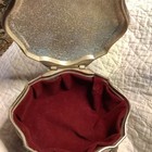Vintage International Silver Plated Velvet Lined Jewelry Casket Box Royal Crest