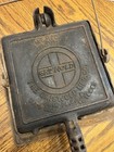 Vtg Antique Griswold  11 Tall Base Square Waffle Iron 3270