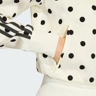 Adidas Women   s Satin Polka Dots White Black Track Jacket   Size L   Kv1165