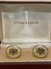 Vintage Rn Cufflinks W Medical Caduceus  Anson Brand In Pitman   Keeler Box