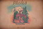 Vtg Souvenir Photo Album Scrapbook Trees Of Mystery Leather Cover