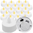 Qty 20 Battery Operated  Flickering Amber Led Tealights Tea Lights Flameless