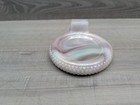 Vintage Pennsylvania Rubber Co Tire Advertising Ashtray Coaster Glass  purple 