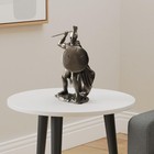 12 75  Leonidas Greek Warrior King Statue Spartan Decor Bronze Finish Decoration