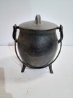Antique Poughkeepsie Ny Cast Iron Half Moon Fire Lighter Cauldron Rare 12lb