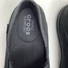 Crocs Men s Walu Slip-on Canvas Comfort  Loafers Black Size 11