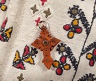 Very Rare Antique Bukovyna Folk Costume Jewelry Cross Romanian Ukrainian Ethnic