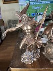 Greek King God Zeus Jupiter Thunder Statue Bronze Finish Sculpture 12 5       