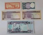Lot Of 5 Different Foreign Paper Money Banknotes World Currency 135