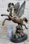 Pegasus Greek Mythology Winged Horse Flying Statue Sculpture Figure Bronze Sale