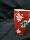 Starbucks Holiday 2009 New Bone China Christmas Coffee Tall Mug Cup 16 Oz Rare