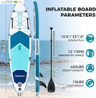 Inflatable Paddle Board  10 6  Ultra Lightweight Sup With Adjustable Paddle  Ant