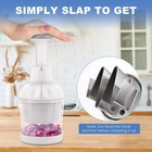 Pampered Chef Push Function Food Chopper - White -  2585 - Fast Free Shipping