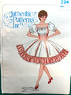 Square Dancing Dress Pattern Dirndl Style Authentic Patterns Inc 324 Sz12-14