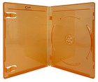 25 Premium Standard Orange Blu-ray Single Cases 12mm   100 Opp Bags