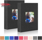 Ywlake Photo Album 4x6 100 Pockets 2 Packs  Small Mini Capacity Linen Photo Albu