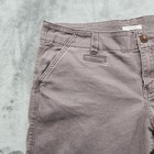 Maurices Mid Rise Chino Shorts Size 15 16 Dusty Purple Bermuda Stretch Cotton