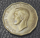 1943  Great Britain Three Pence Coin