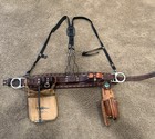Buckingham 2000m Leather Lineman Climbing Belt Size 30 Rig Bundle Straps Pouches