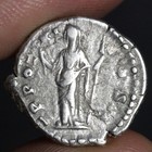 Marcus Aurelius Denarius As Caesar  junior Emperor  Ancient Roman Silver Coin