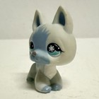Hasbro Littlest Pet Shop Blue German Shepherd Dog  689 Snowflake Authentic 2007
