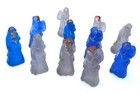 Czech Glass Cracker Jack Santa Charms X 10   Antique Lot