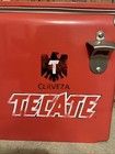 Vintage Tecate Cerveza Retro Metal Cooler