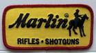 Marlin Rifles Shotguns Firearms Horse Rider Yellow Black Embroidered Patch Nos