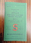 Vintage Singer 221-1 Sewing Machine Instruction Manual   Singer Motor Lubricant