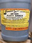Duncan Ceramic Glaze Rusty Amber Ar 620 Semi Transparent Glass Art 128 Oz