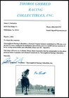 Secretariat - Ron Turcotte Signed 8x10 Belmont Stakes Horse Racing Photo   Coa