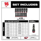 Milwaukee 49-66-6803 Shockwave 1 2    Impact Duty Socket Mm Packout Set - 16 Pc