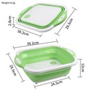 Collapsible Cutting Board With Wash Basin And Drainage Hole  Bbq Prep Tub New Us