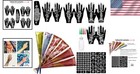 Temporary Tattoo Stencil Set With 84 Patterns     Perfect For Personal Art
