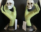 Martha Stewart Candleholders Witch Hands Skulls Halloween Decor Collectible New