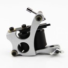 New Aluminium Frame 10 Wrap Copper Coils Tattoo Machine Liner Shader Silver