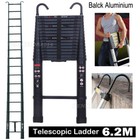 Collapsible Telescoping Ladder 12 5ft 16 5ft 20ft Aluminum For Roofing Business 