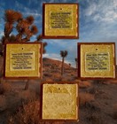 Cleo Teissedre  4  Hand Painted Tile coaster trivet wall Decor 4x4ea  Tile 24 99